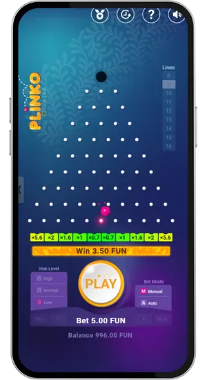 Ball landing in low prize zone