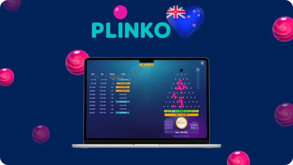 Plinko RTP calculation example for New Zealand players with different risk levels